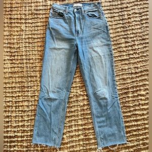 Abercrombie The Ankle Straight Ultra High Rise Jean